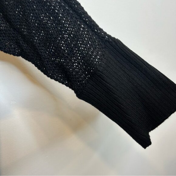 Dynamite Open Knit Sweater Black - Picture 2 of 5